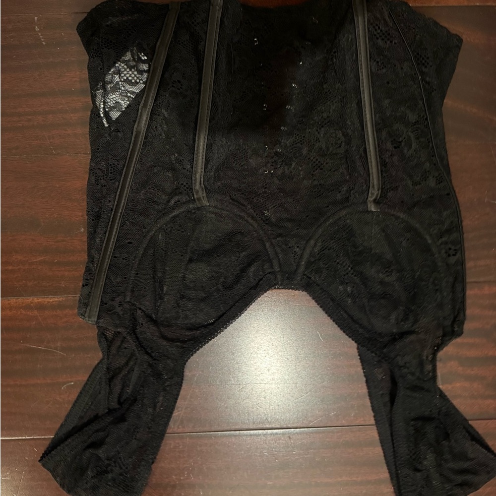 Edikted Black Lace Crop Top